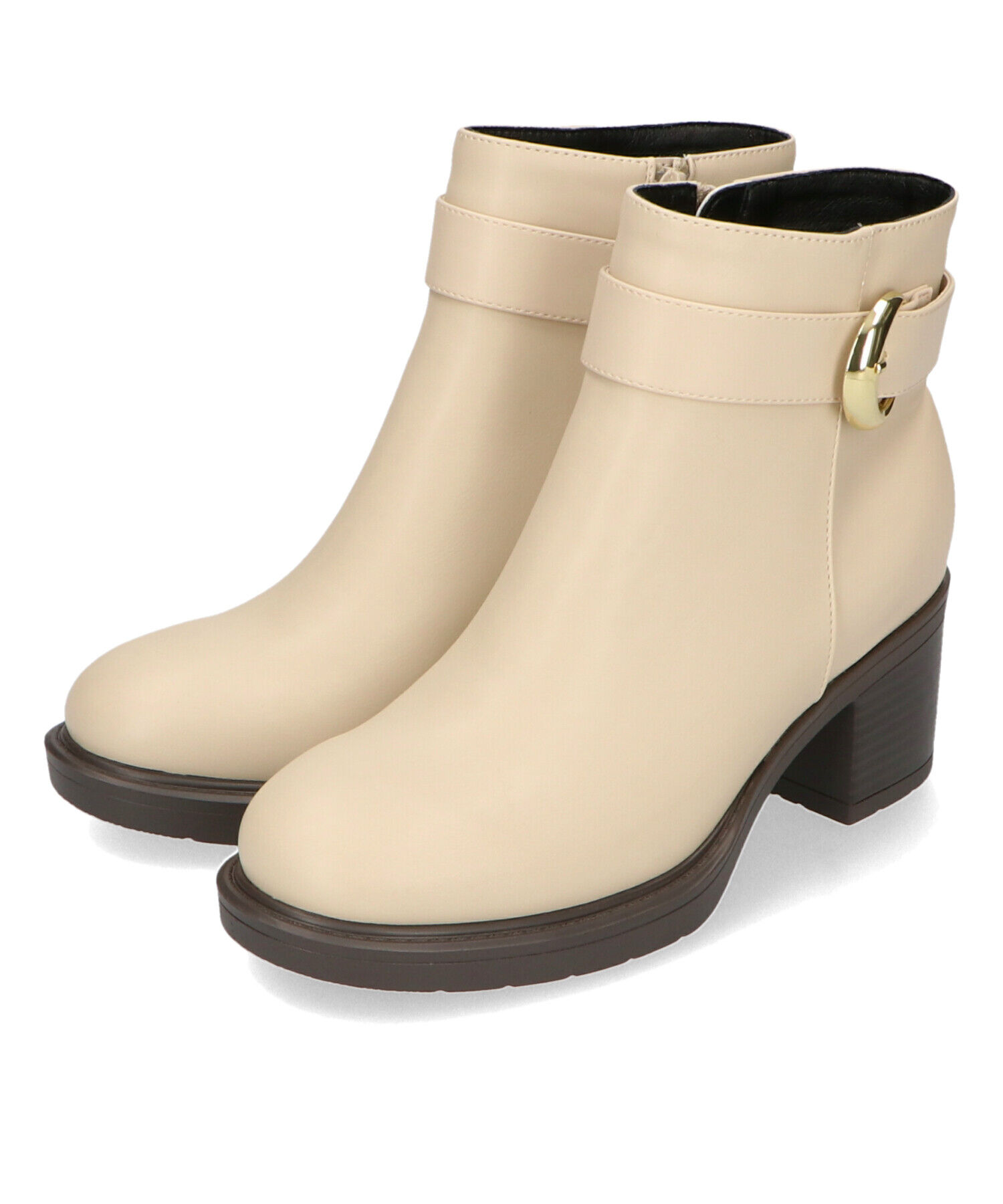 WA Oriental TRaffic「2024秋冬新作バックルデザインタンクソールヒールブーツ/42408」|ショートブーツ|