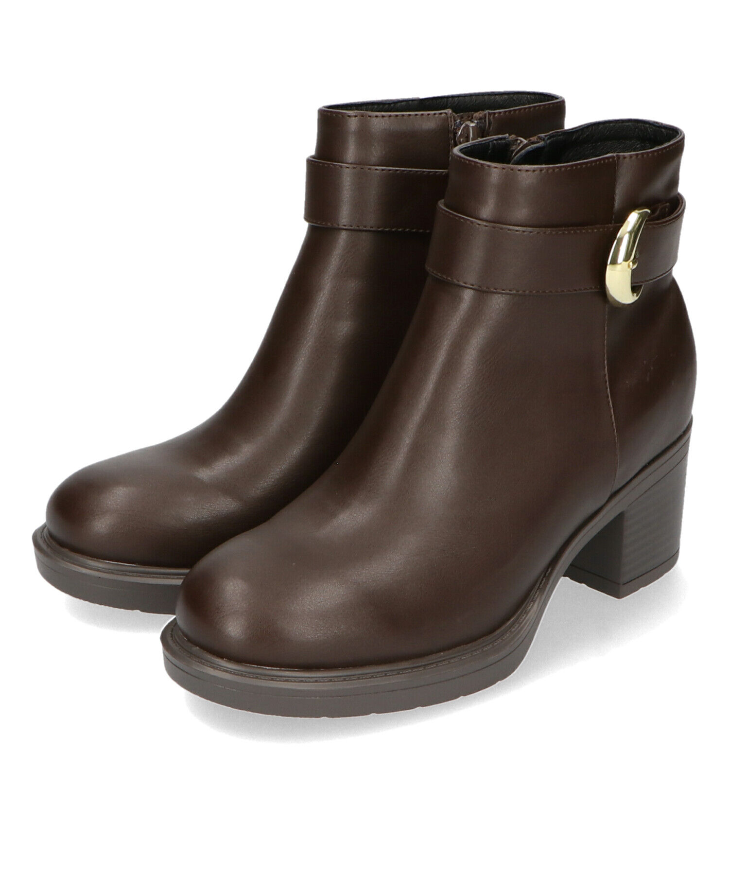 WA Oriental TRaffic「2024秋冬新作バックルデザインタンクソールヒールブーツ/42408」|ショートブーツ|