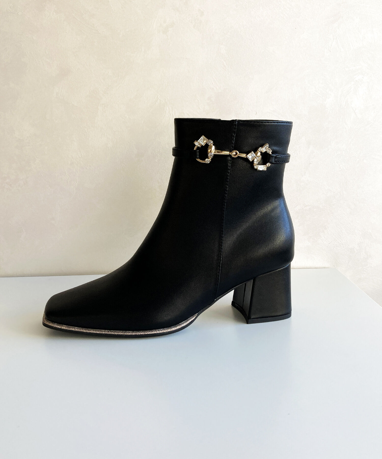 ORiental TRaffic「●2024秋冬新作●ビジュービットヒールブーツ/41427」|ショートブーツ|