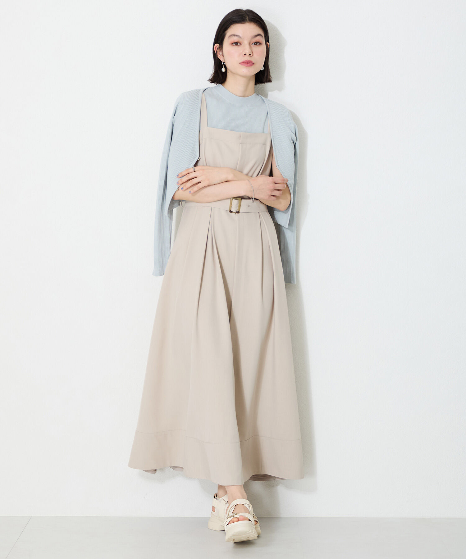 ORiental TRaffic「●2025春夏新作●ビジューモチーフスポーツサンダル/51204 サンダル　ビジュー　人気 スポサン」|サンダル|