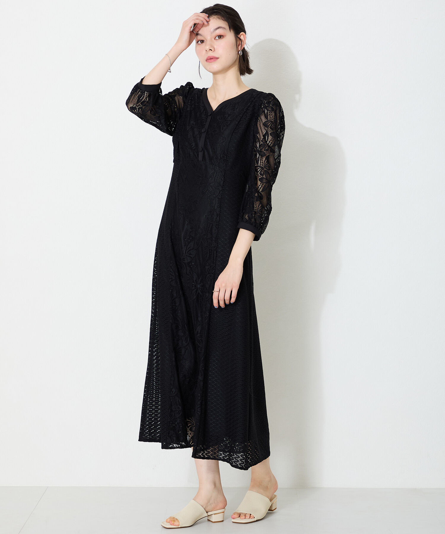 WA Oriental TRaffic「●2025春夏新作●ニットミュールサンダル/52207 ミュール ニット トレンド サンダル 柔らかい 人気」|サンダル|