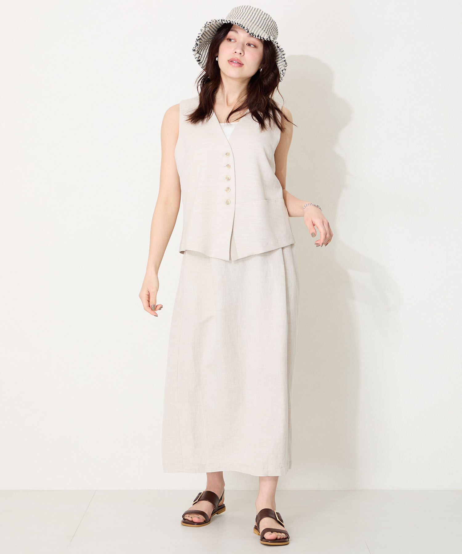 WA Oriental TRaffic「●2025春夏新作●ベルトバックルフラットサンダル/52217 サンダル トレンド 人気 フラット」|サンダル|