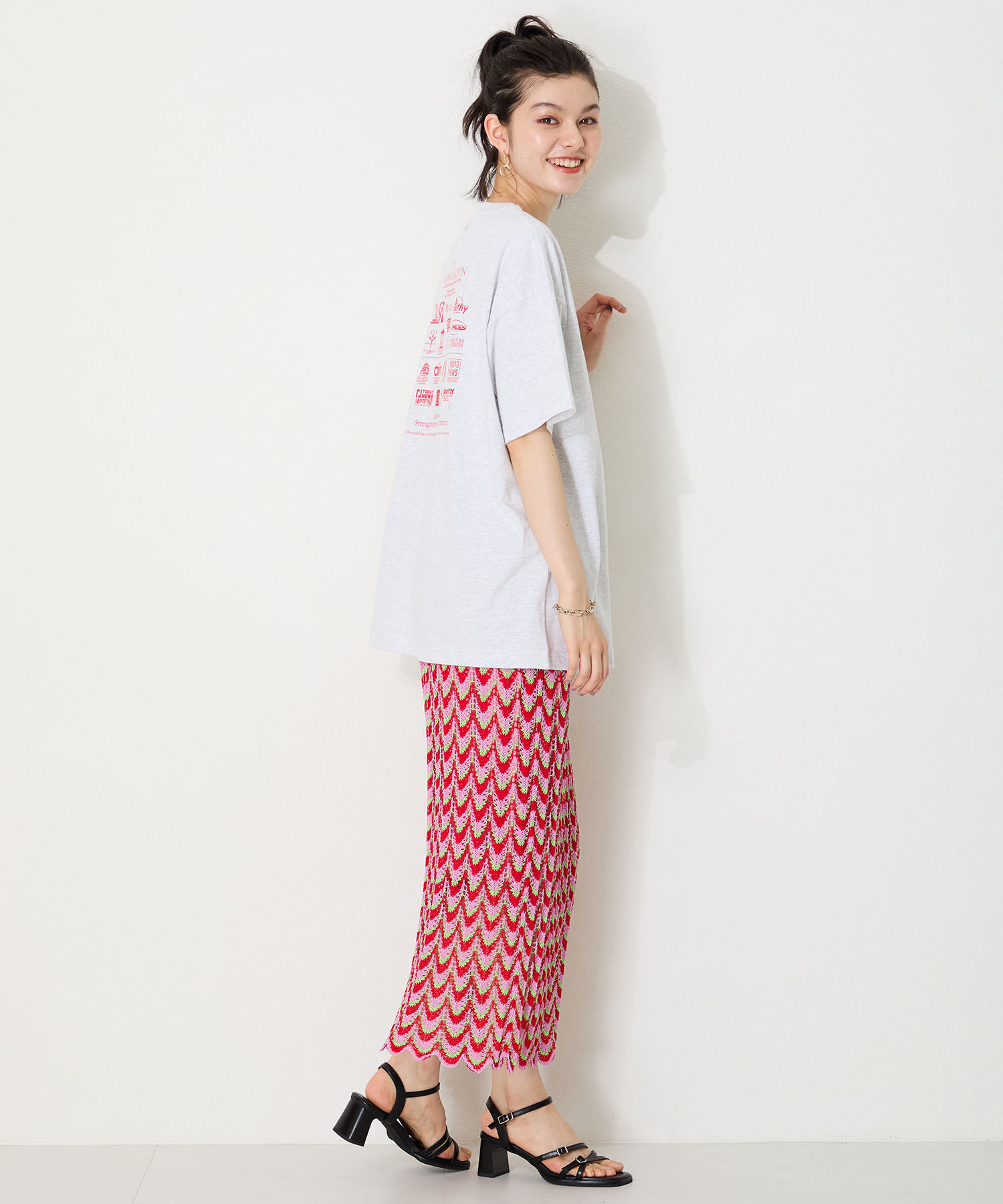 ORiental TRaffic「●2025春夏新作●スクエアバックルデザインヒールサンダル/51233」|サンダル|