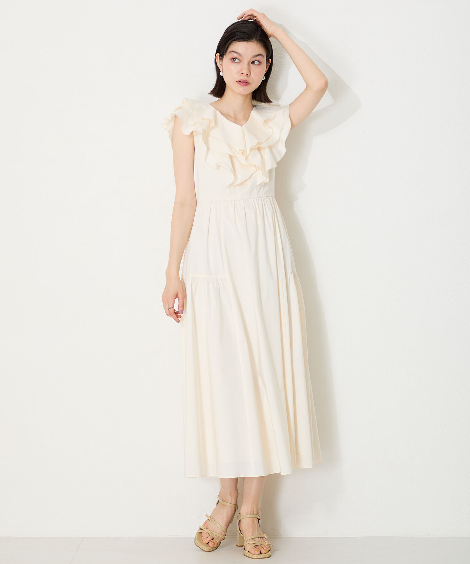 ORiental TRaffic「●2025春夏新作●スクエアバックルデザインヒールサンダル/51233」|サンダル|