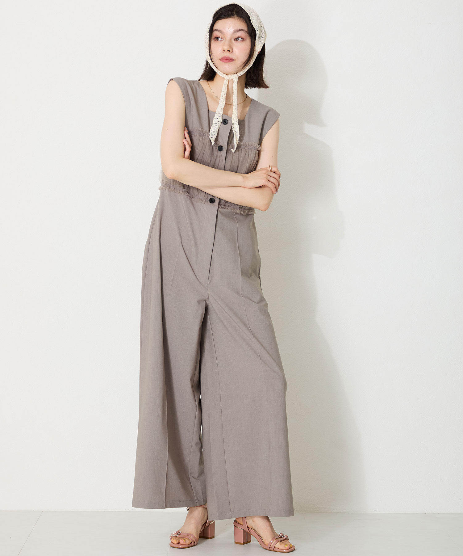 ORiental TRaffic「●2025春夏新作●マルチビジューバックルサンダル/51234」|サンダル|