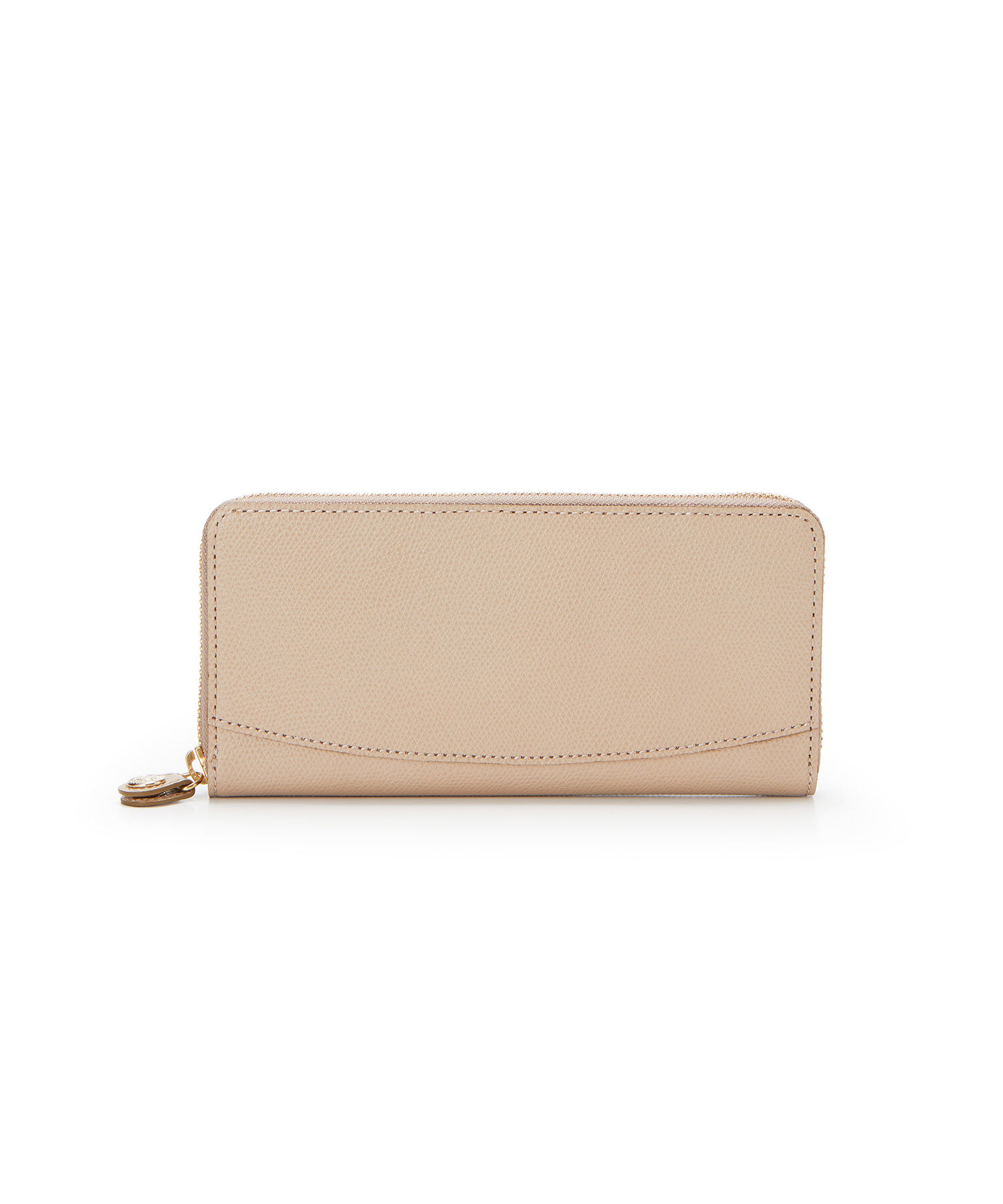 TOPKAPI 「[TOPKAPI]トプカピ 角シボ型押し・ ラウンド 長財布 COLORATO コロラート」|財布|グレージュ