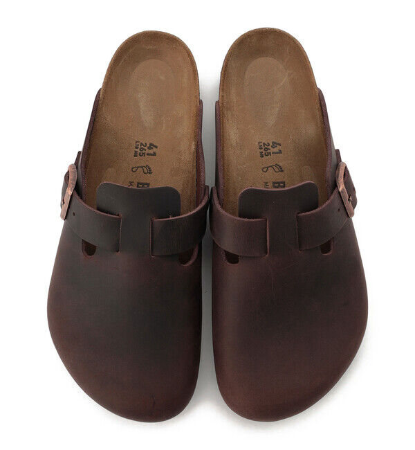 BIRKENSTOCK「【ビルケンシュトック】ボストン/ハバナ ナチュラルレザー/クロッグ メンズ レディース」|サンダル|