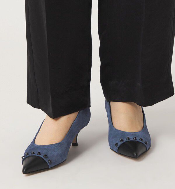 ODETTE E ODILE「トラペーズスタッズ パンプス45&uarr;」|パンプス|