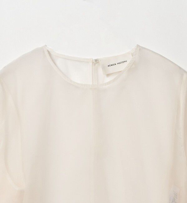 AEWEN MATOPH「＜AEWEN MATOPH＞チュールレースレイヤードブラウス」|シャツ・ブラウス|