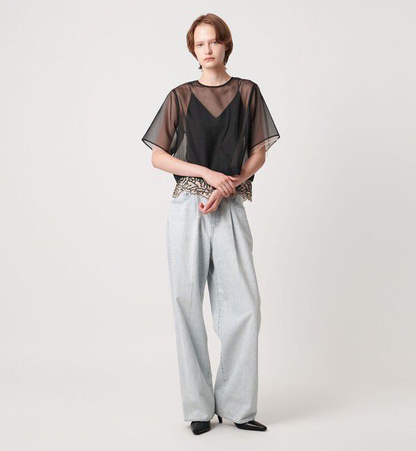 AEWEN MATOPH「＜AEWEN MATOPH＞チュールレースレイヤードブラウス」|シャツ・ブラウス|