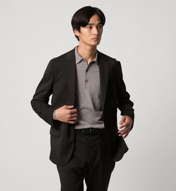 UNITED ARROWS「ハイツイスト シングル 2ボタン テーラードジャケット UA COZY ウォッシャブル 防しわ ヨコストレッチ」|スーツ|