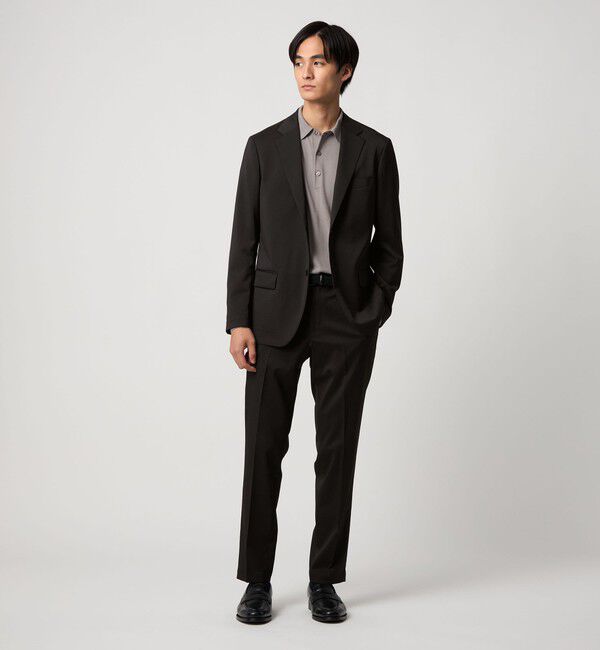 UNITED ARROWS「ハイツイスト シングル 2ボタン テーラードジャケット UA COZY ウォッシャブル 防しわ ヨコストレッチ」|スーツ|