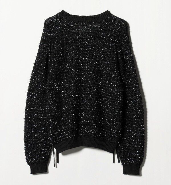 AEWEN MATOPH「＜AEWEN MATOPH＞ハートスパンコール シャーリングVネックニット」|ニット・セーター|