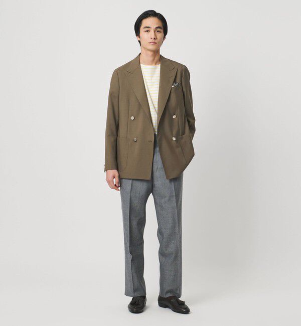 UNITED ARROWS「ウール モヘヤ 4ボタン ダブルブレストブレザー S‐MODEL」|テーラードジャケット|