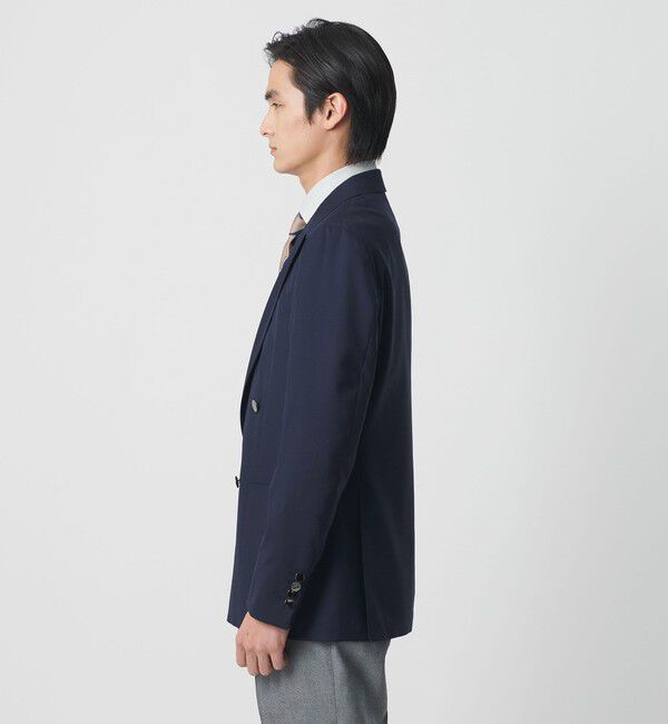 UNITED ARROWS「ウール モヘヤ 4ボタン ダブルブレストブレザー S‐MODEL」|テーラードジャケット|