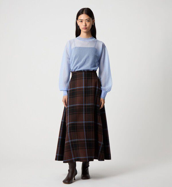 EMMEL REFINES「＜EMMEL REFINES＞EM シアー ライン ニット プルオーバー」|ニット・セーター|