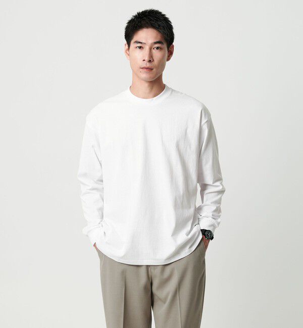UNITED ARROWS green label relaxing「＜GOAT＞7オンス ロングスリーブ Tシャツ」|Tシャツ・カットソー|WHITE