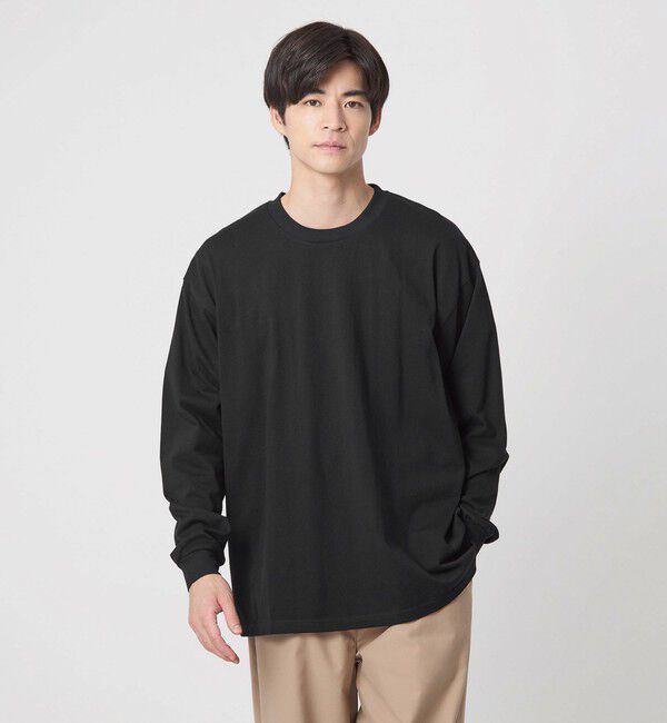 UNITED ARROWS green label relaxing「＜GOAT＞7オンス ロングスリーブ Tシャツ」|Tシャツ・カットソー|BLACK