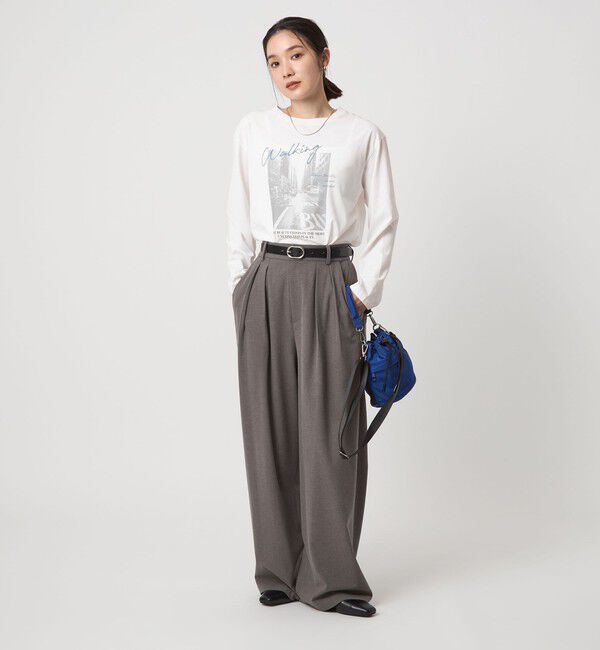 UNITED ARROWS green label relaxing「【WEB限定】＜at ease＞フォト ロングスリーブ Tシャツ」|Tシャツ・カットソー|