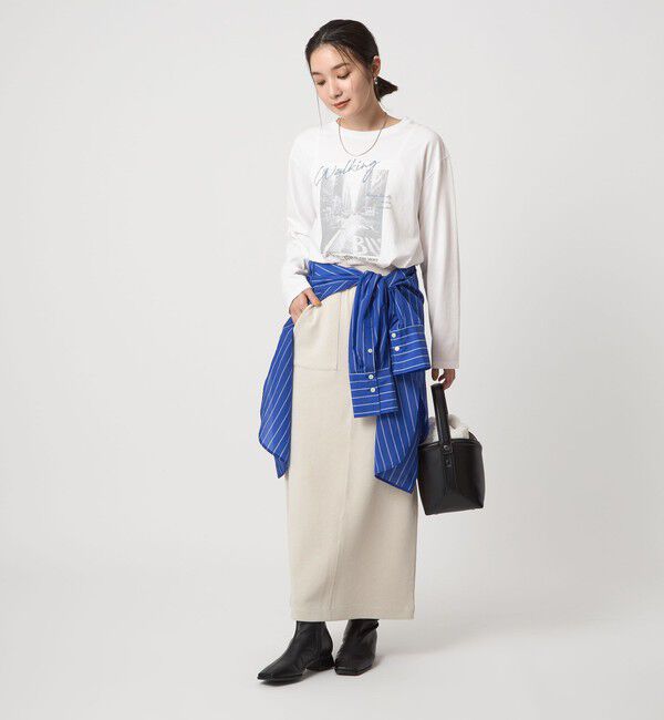 UNITED ARROWS green label relaxing「【WEB限定】＜at ease＞フォト ロングスリーブ Tシャツ」|Tシャツ・カットソー|