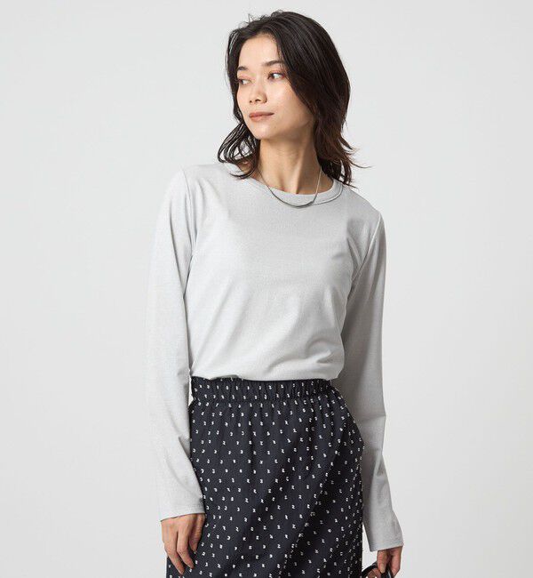 UNITED ARROWS green label relaxing「テンジク ラメ   ロングスリーブ カットソー」|Tシャツ・カットソー|