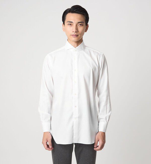 UNITED ARROWS green label relaxing「MADE BY HITOYOSHI カッタウェイカラー ドレスシャツ」|シャツ・ブラウス|