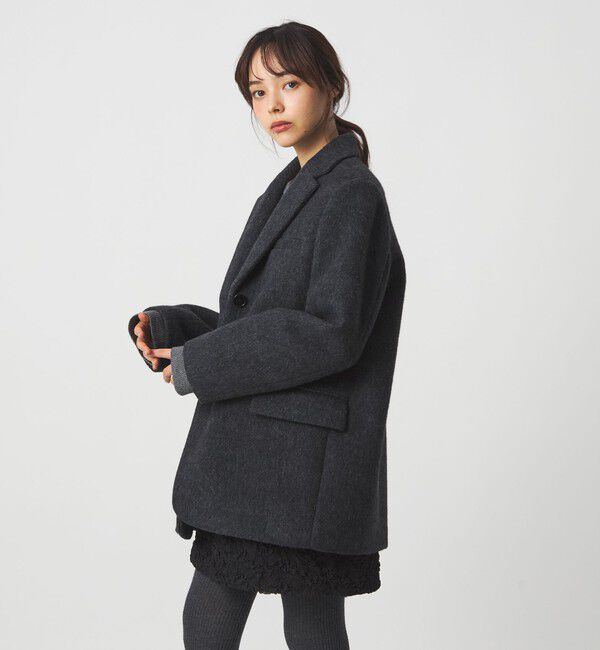 EMMEL REFINES「＜EMMEL REFINES＞EM シャギー ボンディング ジャケット」|テーラードジャケット|