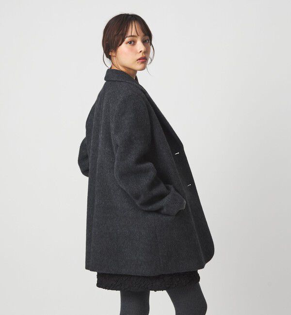 EMMEL REFINES「＜EMMEL REFINES＞EM シャギー ボンディング ジャケット」|テーラードジャケット|