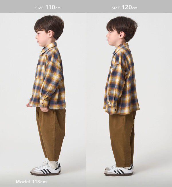 UNITED ARROWS green label relaxing「オンブレチェック シャツ / キッズ  100cm-160cm」|シャツ・ブラウス|