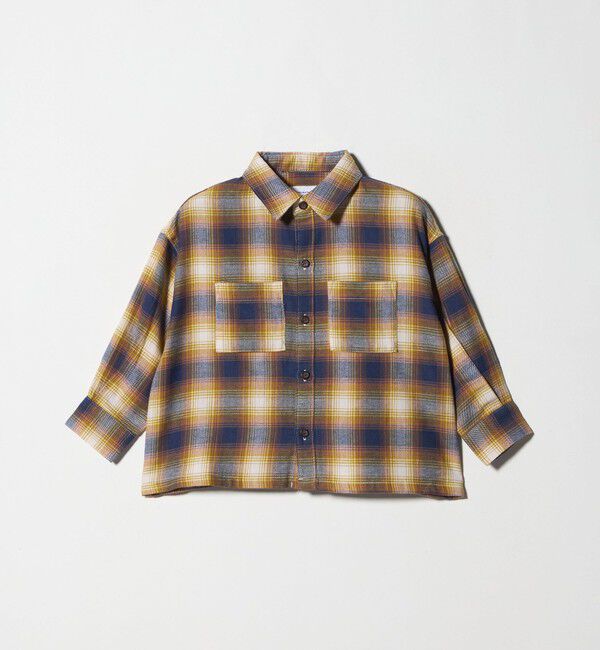 UNITED ARROWS green label relaxing「オンブレチェック シャツ / キッズ  100cm-160cm」|シャツ・ブラウス|