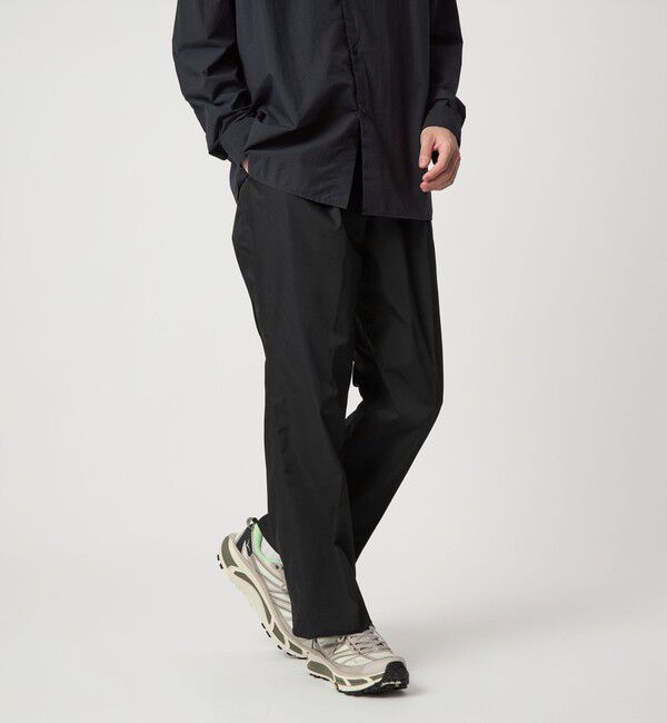 UNITED ARROWS green label relaxing「＜PCN＞1プリーツ ワイド スラックス パンツ」|スラックス|BLACK