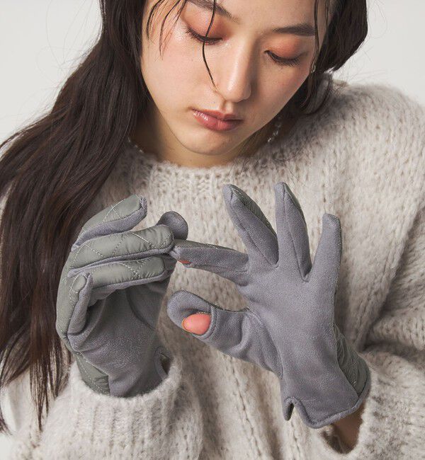 UNITED ARROWS green label relaxing「キルティング ジャージー グローブ / 手袋」|手袋|