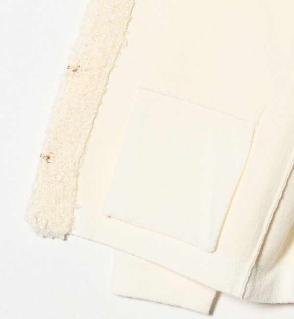 UNITED ARROWS green label relaxing「ブークレ&times;フリンジ カーディガン ウォッシャブル」|カーディガン|