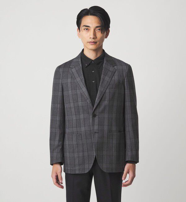 UNITED ARROWS green label relaxing「GLR CLOTH フラノ柄 2B RG ジャケット -ストレッチ-」|テーラードジャケット|