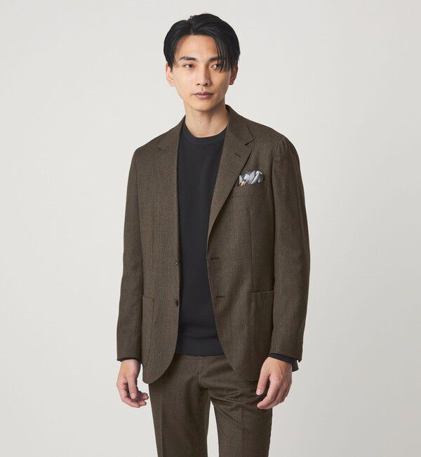 UNITED ARROWS green label relaxing「GLR CLOTH フラノ柄 2B RG ジャケット -ストレッチ-」|テーラードジャケット|