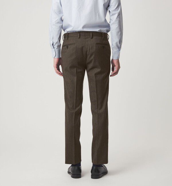 UNITED ARROWS green label relaxing「GLR CLOTH フラノ柄 アジャスター スラックス -ストレッチ-」|スラックス|