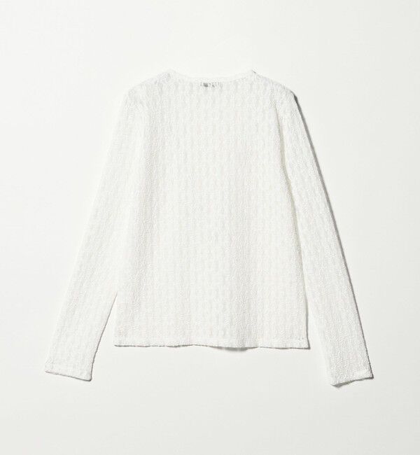 UNITED ARROWS green label relaxing「【WEB限定】＜at ease＞シャーリングレース プルオーバー カットソー」|Tシャツ・カットソー|