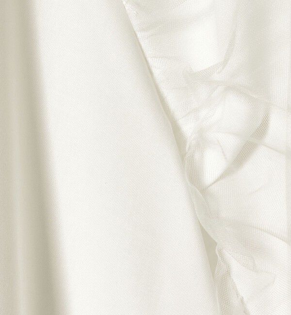 EMMEL REFINES「＜EMMEL REFINES＞EM チュールレイヤー ミニエリ シャツ」|シャツ・ブラウス|