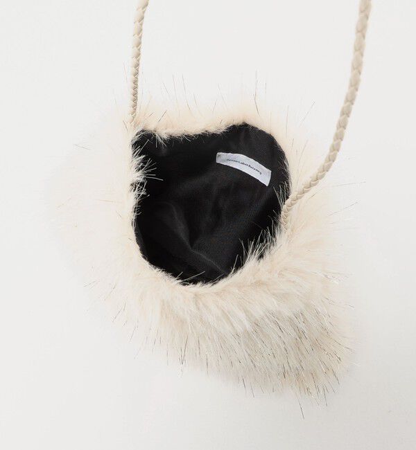 UNITED ARROWS green label relaxing「ラメ フェイクファー ポシェット  / キッズ 」|リュック|