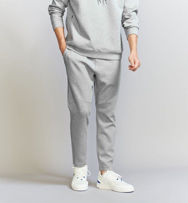 BEAUTY&YOUTH UNITED ARROWS「【WEB限定 WARDROBE SMART】ダブルニット イージーパンツ/セットアップ対応」|チノ|MD.GRAY