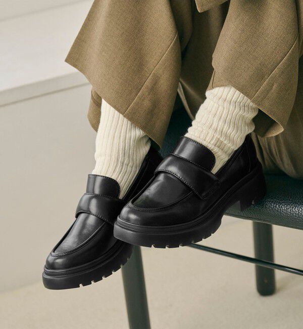 BEAUTY&YOUTH UNITED ARROWS「レザーライク ローファー -晴雨兼用-」|レインシューズ|