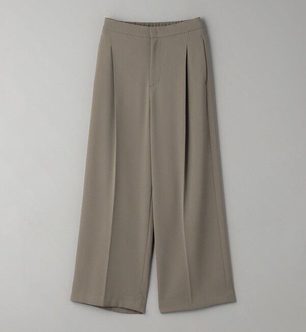 BEAUTY&YOUTH UNITED ARROWS「【WEB限定 Wardrobe DAILY MINIMAL】ダブルクロス タックワイドストレートパンツ -ウォッシャブル-」|スラックス|