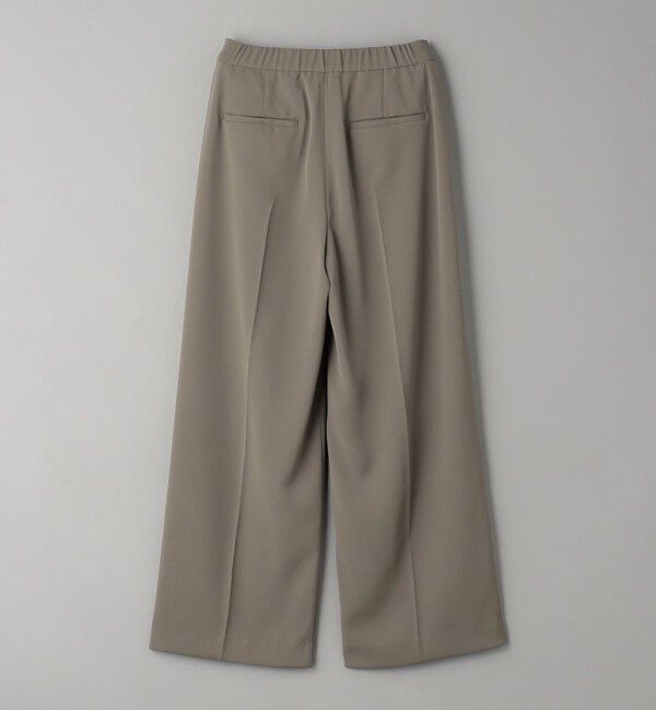 BEAUTY&YOUTH UNITED ARROWS「【WEB限定 Wardrobe DAILY MINIMAL】ダブルクロス タックワイドストレートパンツ -ウォッシャブル-」|スラックス|