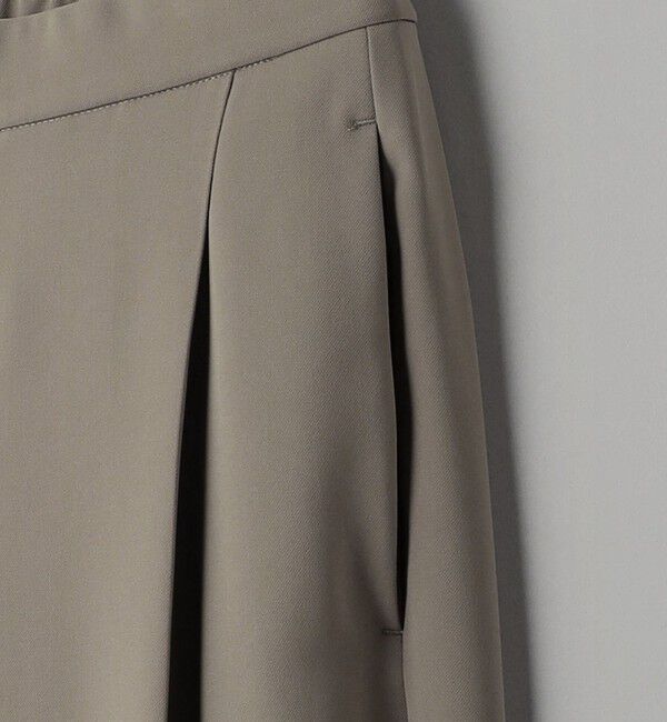 BEAUTY&YOUTH UNITED ARROWS「【WEB限定 Wardrobe DAILY MINIMAL】ダブルクロス タックワイドストレートパンツ -ウォッシャブル-」|スラックス|