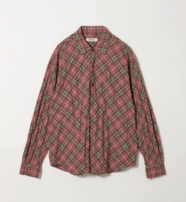 MONKEY TIME「バイアス シャーリング チェック シャツ」|シャツ・ブラウス|