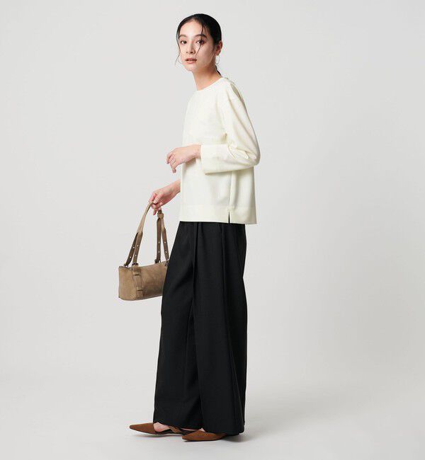 BEAUTY&YOUTH UNITED ARROWS「【WEB限定 Wardrobe DAILY MINIMAL】クルーネックブラウス ウォッシャブル」|シャツ・ブラウス|