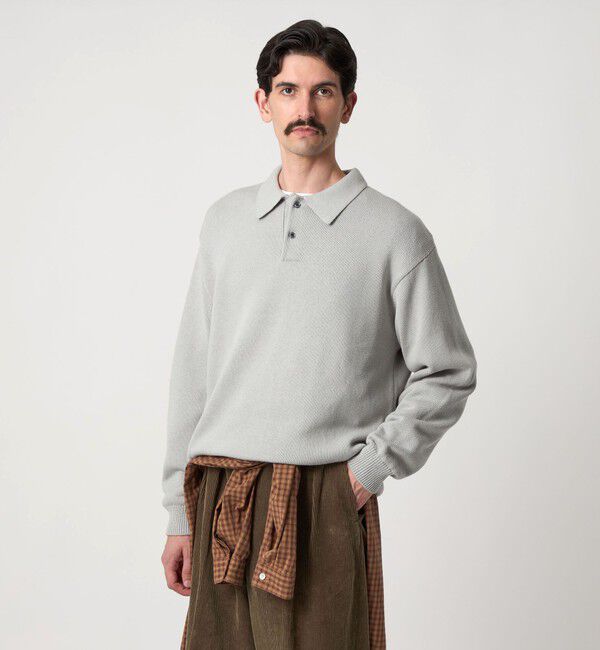 STEVEN ALAN「＜Steven Alan＞ CTN/CA 2B ニット ポロシャツ」|ニット・セーター|