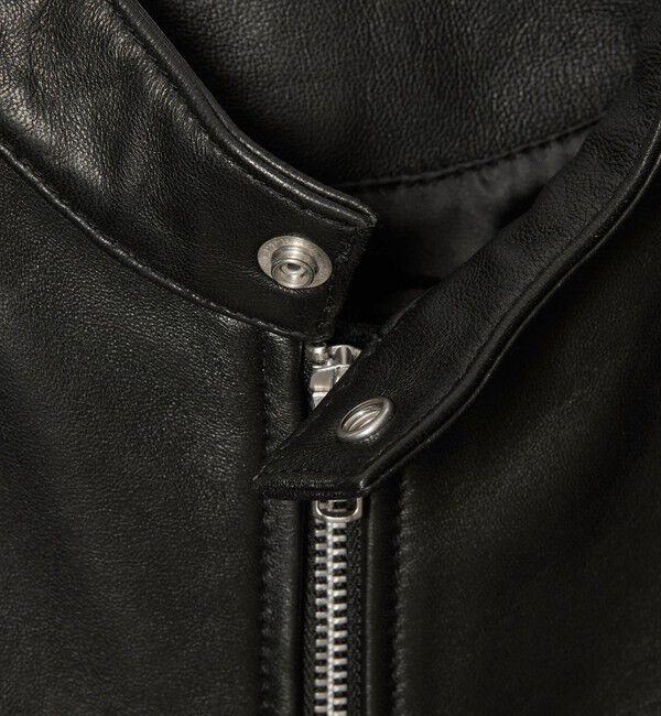 BEAUTY&YOUTH UNITED ARROWS「【WEB限定 WARDROBE SMART】 シープ シングル ライダースジャケット」|ライダースジャケット|