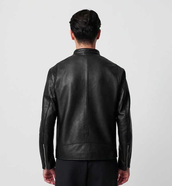 BEAUTY&YOUTH UNITED ARROWS「【WEB限定 WARDROBE SMART】 シープ シングル ライダースジャケット」|ライダースジャケット|