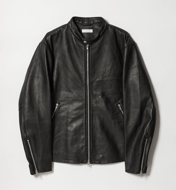 BEAUTY&YOUTH UNITED ARROWS「【WEB限定 WARDROBE SMART】 シープ シングル ライダースジャケット」|ライダースジャケット|
